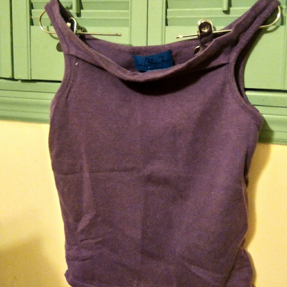 Purple off the shoulder tank